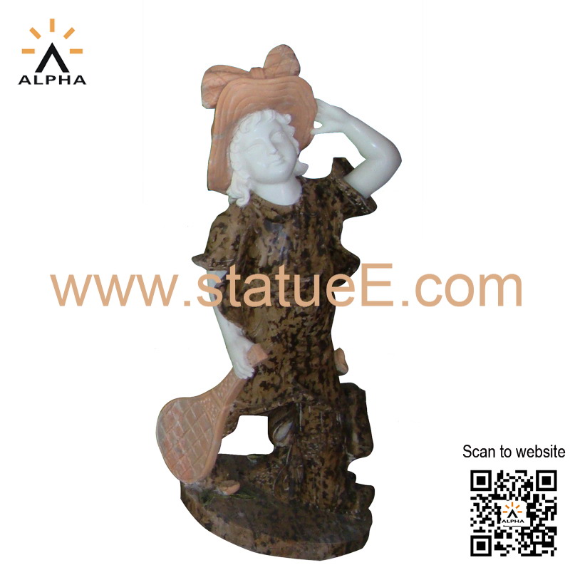 little girl garden statue